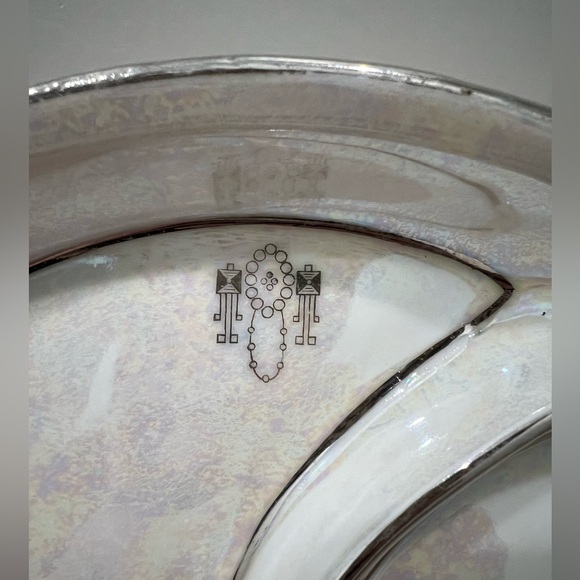 Vintage Prov Saxe Hand painted porcelain divided plate or candy dish Germany - Picture 4 of 13